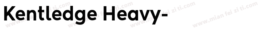 Kentledge Heavy字体转换
